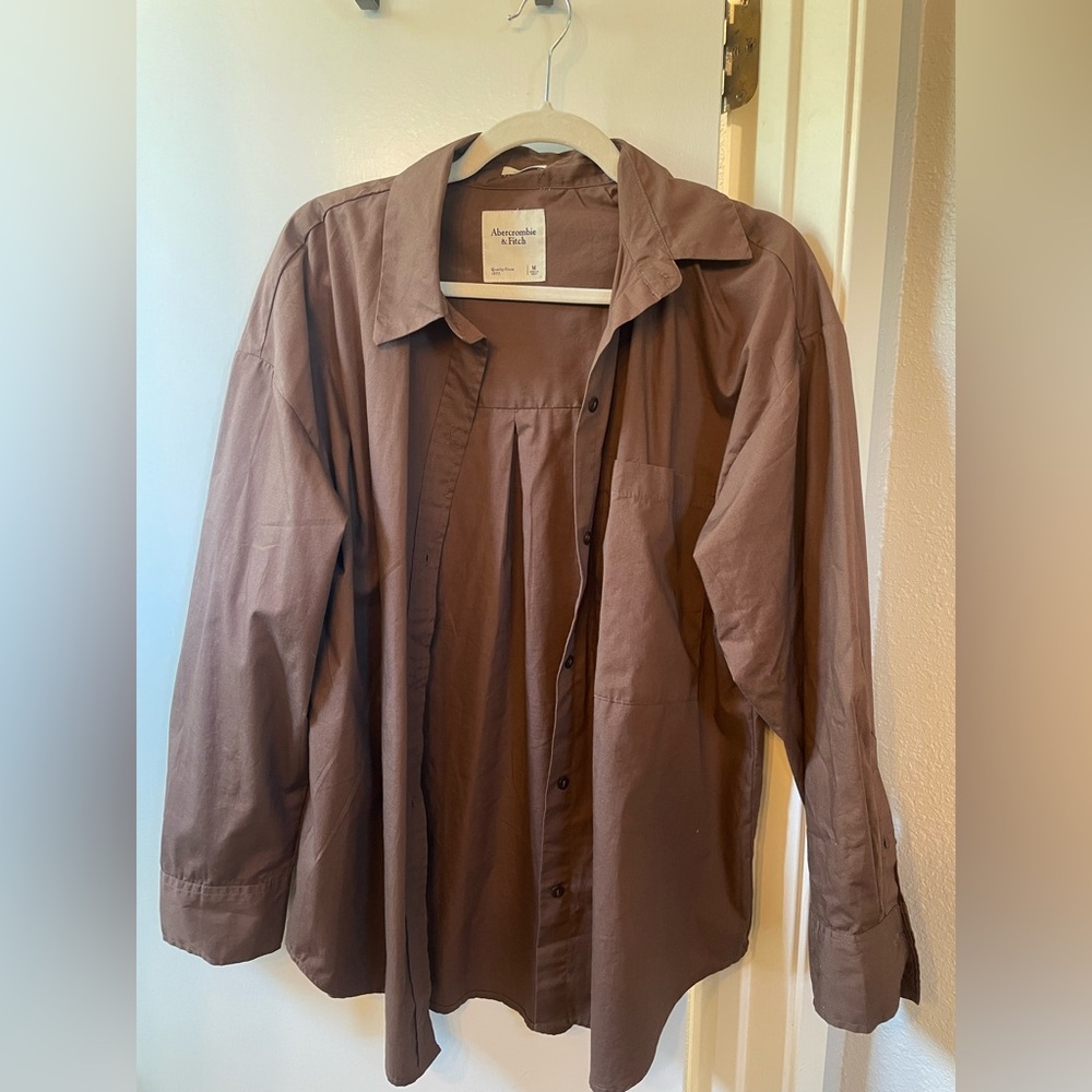 Abercrombie & Fitch oversized Brown Shirt